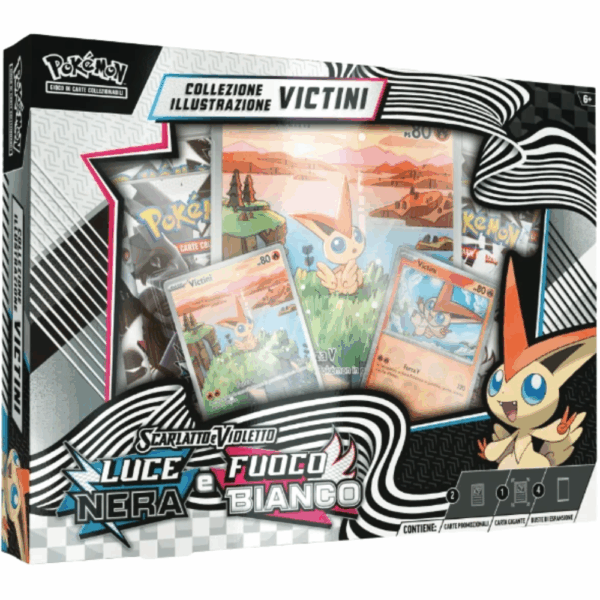 Collezione Illustrazione Victini – Luce Nera Fuoco Bianco | Pokémon Scarlatto & Violetto (IT)