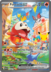 Fuecoco ex 147/128, carta Pokémon 30th Celebration in inglese